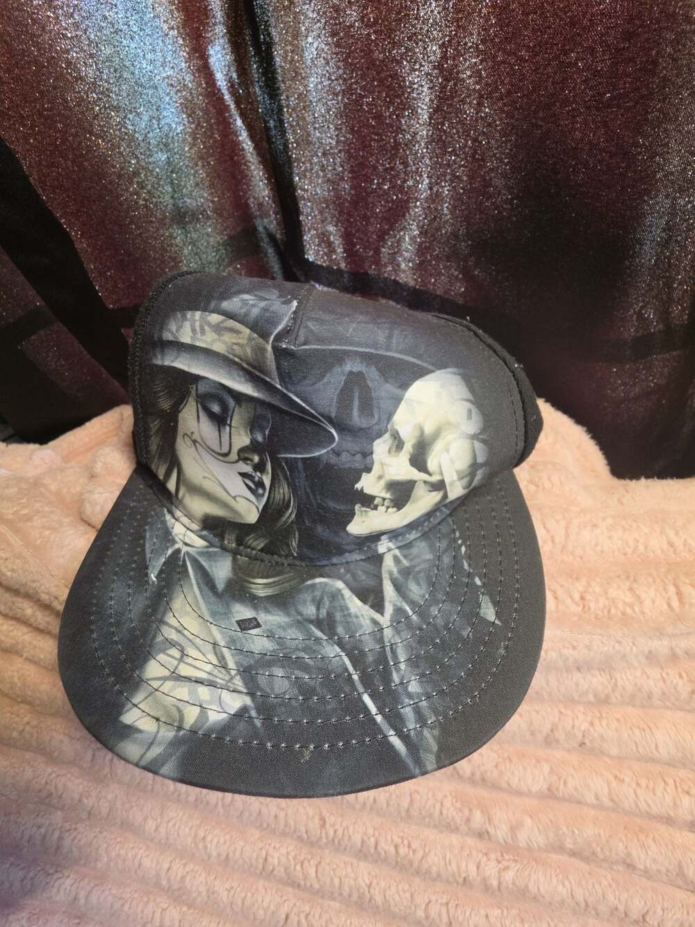 Dyse One Lost Love Snapback Hat with Graphic Print
